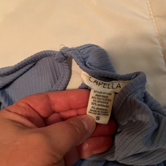 Capella Blue Romper Shorts Size S - Picture 3 of 3
